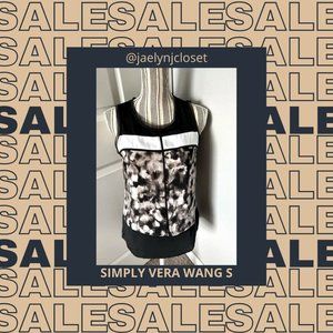 Simply Vera Vera Wang Black Floral Tank